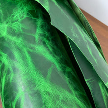 Load image into Gallery viewer, Mad Dog® is our signature trademarked Goat Leather. This variation of our signature Mad Dog® leather is produced on veg-retanned goats. It has a slightly softer hand feel and a clean pull up with no visible grain lines. The finish is still our signature recipe of natural oils and waxes. This results in a rich, aniline leather that ages beautifully and makes each article unique. Mad Dog® can be polished, burnished, distressed, washed or hand stained