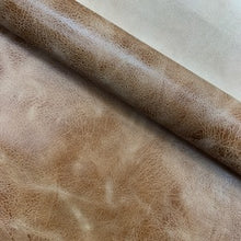 Load image into Gallery viewer, This two-tone, pull up effect Goat nubuck has a subtle crackled effect to the grain and is perfect for use in small leather goods, footwear and any other leather crafts.
