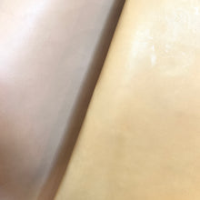 Load image into Gallery viewer, This Natural, Calf Lining leather has an extremely high veg content giving the leather an excellent, crusp cut edge. This leather has a semi-firm handle, yet supple hand feel .
