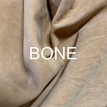 Load image into Gallery viewer, A beautiful Veg Tanned, Nubuck, Shrunken Grain Nigerian Goat.
