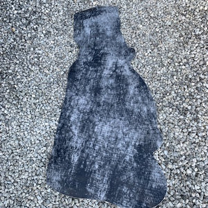 A very unique article, this distressed, two tone antiqued Cow Calf has been distressed by hand, so no two skins will ever look the same.