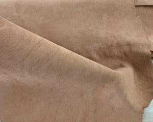 A beautiful Veg Tanned, Nubuck, Shrunken Grain Nigerian Goat.